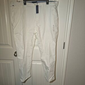 Tommy Hilfiger Mens TH Flex Straight Fit Chino Pants White 42x30 NWT 78C2340